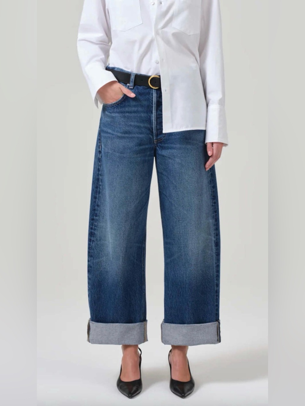 CITIZENS OF HUMANITY Ayla baggy wide leg jeans Claremont wash sz 28 NWT